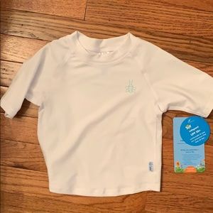UPF 50+ white Rash-guard 24 Mos.